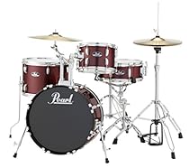 Pearl RS584CC91 Roadshow 4-Piece Drum Set, Wine Red
