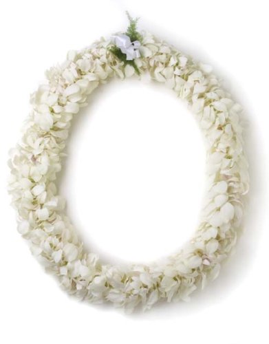 Fresh Hawaiian Lei - Double White Orchid Lei