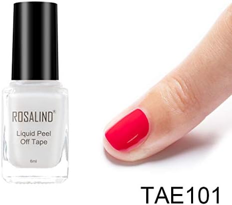 Nail Art Peel Off Ready for Take Off Peelable Base Coat, Easy to Peel, Design for Nail Stamping, Gradients & Sponging Polish Nail Art Designs Non-Toxic Manicure Pedicure