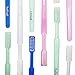 100 𝙋𝙧𝙚𝙢𝙞𝙪𝙢 𝙋𝙍𝙀𝙋𝘼𝙎𝙏𝙀𝘿 disposable toothbrushes with Dental 𝐅𝐋𝐎𝐒𝐒 for Travel, Hotel, Guest Individually Wrapped Bulk ToothBrush Kit with Great Minty Taste