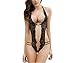 Open Underwear ,BeautyVan 2017 Fashion Design Women Sexy Lingerie Chest A File Open Underwear (Black)