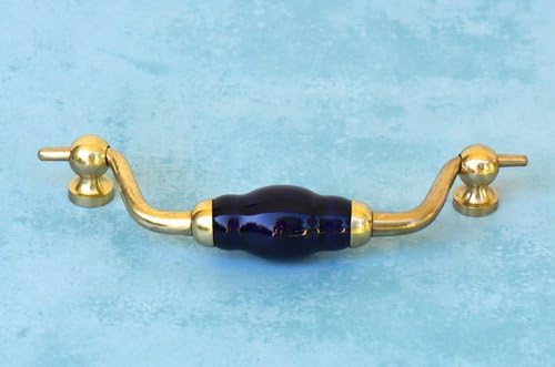 Lever Handle with Porcelain Insert Cobalt Blue - Stilmelange Quality in Europe Since 1998