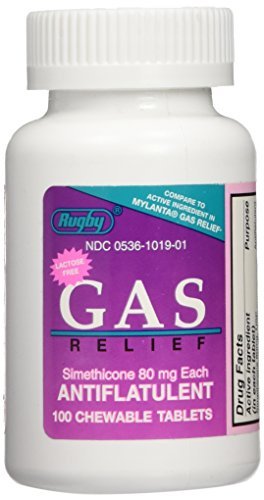 Gas Relief 80 mg 100 Chwbls by simethicone chewable tablets 80 Mg