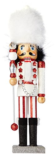 Hollywood Nutcrackers Kurt Adler 17-Inch Black/White Hat Soldier Nutcracker