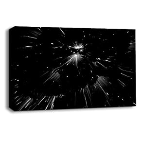 Black and White Energy Wave Pictures Home Wall...