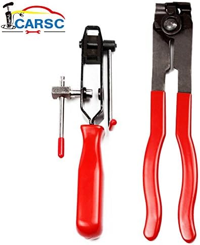 CARSC 2pcs Auto Cv Joint Boot Clamps Pliers Car Banding Tools Kit Set