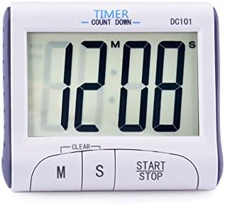 Soraco Digital Kitchen Cooking Timer with Large Display Screen, Loud Sounding Alarm, Strong Magnetic Backing, Retractable Stand