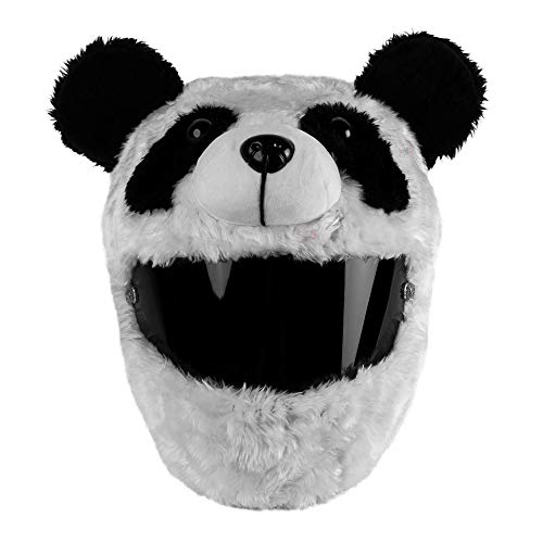 Moto Loot Helmet Cover for Motorcycle Helmet, Fun Rides and Gifts (Cover Only. Helmet Not Included) - Panda