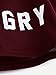 SweatyRocks Women's Summer Sleeveless Letter Print Casual Crop Tank Top Shirts Burgundy M