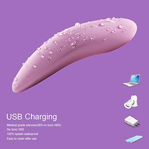 Full Silicone Wearable Vibrator Clitoral Vibartor G-Spot Vibrator Waterproof Rechargeable Invisible Clitoral Stimulator Sex Toys for Women Couples - Thumbnail 5