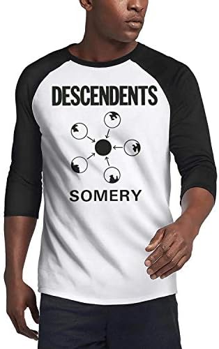 Men 3/4 Sleeve t Shirts Descendents-Release-Somery- Printing Printed Photo tee Shirt