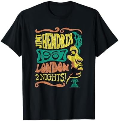 Amazon.com: Jimi Hendrix Official Black Spiral T-Shirt : Clothing