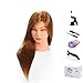 Mannequin Head, MYSWEETY 20'' inch Long Hair Mannequin Head Hair Styling Training Head Manikin Cosmetology Doll Head with Clamp and Accessories