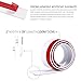 Door Weather Stripping, KELIIYO Weather Stripping for Doors Bottom Self-Adhesive Silicone Rubber Under Door Draft Stopper Noiseproof Door Threshold Seal Strip(2 in W x 39 in L), White 1 Pack