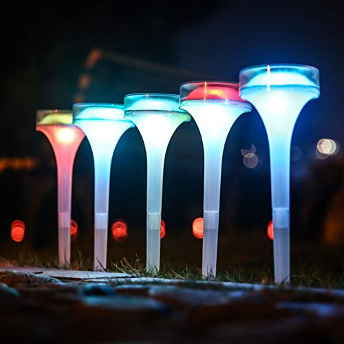 image for Obell Solar Lights Outdoor 6 Pack Solar Garden/Pathway Lights LED Land