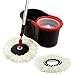 Mop and Bucket Set Strongest Heaviest Duty Mop - Best Floor Mop Easy To Use - For Professional Home Floor Cleaning System - 360 Spin Non Scratch Microfiber Wet Jet Mop With Integrated Wringer Bucket