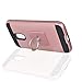 MOTO G4 Play / Moto G Play Case With Phone Stand,Ymhxcy [Metal Brushed Texture] Hybrid Dual Layer Full-Body Shockproof Protective Cover Shell For Motorola Moto XT1607 / XT1609-LS Rose Gold