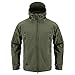 CARWORNIC Men's Military Special Ops Tactical Jacket Warm Hooded Outdoor Soft Shell Coat