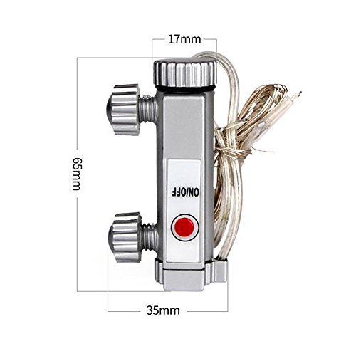 LEDHOLYT 1pcs Battery Powered 3 Modes LED Bike Wheel Light Bicycle Cycling Spoke Rim Tire Tyre String Light (Blue) - Thumbnail 4