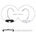 HOUSE DAY Pants Hangers - 14” Black Pants Hangers 100pcs with Plastic Pants Clips - Skirt/Slack Hangers