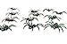 U.S. Toy Painted Spiders : Package of 12, Black
