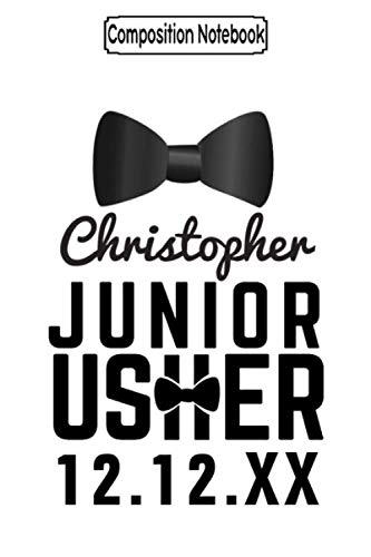 Composition Notebook: Tuxedo Wedding Bow Tie Junior Usher Groomsmen Notebook Journal Notebook Blank Lined Ruled 6x9 100 Pages