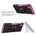 Sony Xperia L1 Case,Mama Mouth Shockproof Heavy Duty Combo Hybrid Rugged Dual Layer Grip Cover with Kickstand for Sony Xperia L1 (with 4 in 1 Packaged),Pink