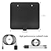 HDTV Antenna,Upgraded 2018 Version TV Antenna for Digital TV Indoor, Best 60+ Miles Range with UL Power Adapter & Detacable Amplifier, 10+3 FT High Performance Cable for 1080P 4K High Reception.