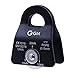 GM CLIMBING Micro Prusik Minding Pulley 25kN CE UIAA Certified 12mm Single Pulley Mobile Side Plates for Arborist Rigging Climbing Rescue