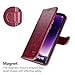 OCASE Samsung Galaxy S8 Case Leather Flip Wallet Case for Samsung Galaxy S8 Devices - Burgundy
