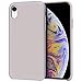 Anuck Case for iPhone XR Case 6.1 inch, Anti-Slip Liquid Silicone Gel Rubber Bumper Case with Soft Microfiber Lining Cushion Slim Hard Shell Shockproof Protective Case Cover - Lavender Gray