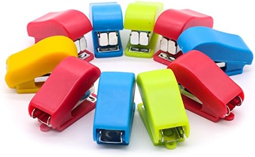 MAISHO 10 Set Mini Stapler with Staples, Ramdon Color