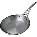 DE BUYER Mineral B French Collection Carbon Steel Fry Pan, Medium, Metallic Grey