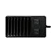 Upow Universal 8-Port USB Charging Station with 2 AC Outlets, Black