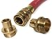 Yard Maxx Industrial Grade Solid Brass Quick Connect & Release Kit -Switch Hose Accessories with Ease, No Tools Required, Fits 3/4" Garden Hoses, Fittings Best for: Nozzles, Sprinklers, Hose Coupling primary