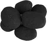 The Stove Wizard Gas Fire Pebbles 30 Large Black Ceramic Heat Resistant 70x50mm view 8