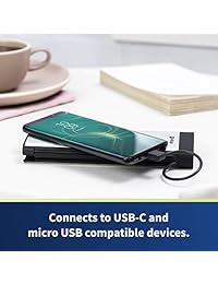 Altigo Cargador Portátil (USB Power Bank £ Battery Pack)   Con USB C y Micro USB Cables Integrados
