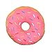 Yummy Donut Pillow - Doughnut Donut-Shaped Cushion Plush Toy or Gift (Pink)