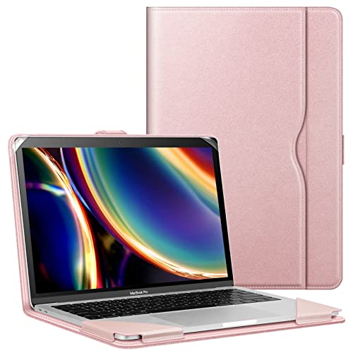 Fintie Sleeve Case Cover for MacBook Air 13.6 A3240 A3113 A2681 M4 M3 M2, Air 13 A2337 (M1) / A2179 / A1932, MacBook Pro 13 A2338 (M2 M1) / A2251 / A2289 / A2159 / A1989 / A1706 / A1708, Rose Gold