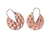 Cocoa cookie-shaped RetroAlloy Hoop Earrings by HIYOU-Home (Kc red copper Cocoa cookie)