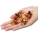 24 Pcs Octopus Mini Jaw Clips 1.2 Inch Small Hair Claw Clips No-slip Grip for Women Girls(Brown)