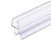 TONYRENA Frameless Shower Door Bottom Sweep with Drip Rail for 1/2-Inch Glass,36-Inch Seal Vinyl Swinging Shower Door,Clear