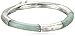 Amazon Collection Green Jade Sterling Silver Bangle Bracelet