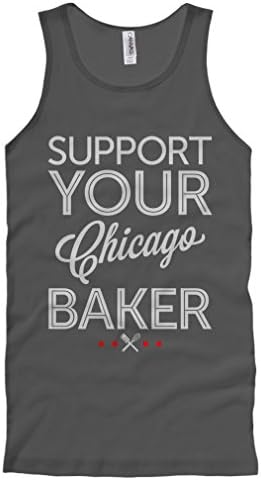 Special Blends Men's Support Your Chicago Baker Tank Top - Charcoal, XX-Large