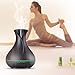 OliveTech Smart WiFi Essential Oil Diffuser,Compatible with Alexa & Google Home,App Control,400ml Dark Wood Grain,Free Cleaning Kit,Color LED Light,Set Schedule/Timer,Auto Shut Off