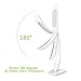 LED Desk Lamp, Alween 3-Level Dimmable Table Lamp with USB Charging Port and Power Adapter, Flexible Portable Eye-Caring Reading Lamp (White)