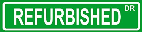 Any and All Graphics REFURBISHED 4"x18" Aluminum Metal Novelty dÃ©cor Street Sign.