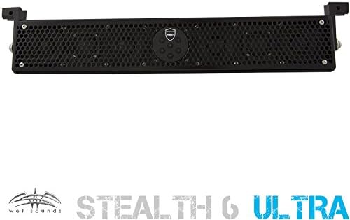 Wet Sounds Stealth-6-Ultra-HD All in One Amplified Marine/ATV/Golf Car HD Soundbar (Black)
