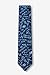 Math Equations Navy Blue Microfiber Skinny Tie