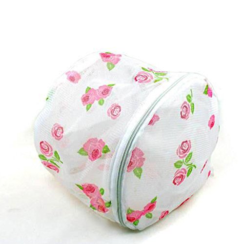 Foldable Bra Washing Bag Laundry Printing Pattern Lingerie Wash Bag,Women Underwear Bra Washing Aid Laundry Saver Lingerie Mesh Wash Basket Bag(As The Picture)